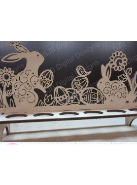 Σετ των 2 Intra απο ξύλο plywood 3mm-4mm πάχος - Πασχαλινή Αυγοθήκη, Δίσκος κοπής με λέιζερ  Δίασταση 15x15 cm INTRAFABR-65286751