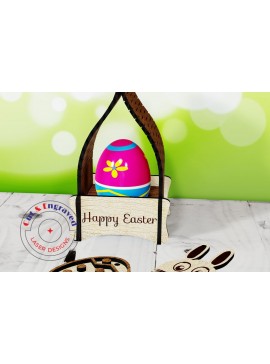 Σετ των 3 Intra απο ξύλο plywood 3mm-4mm πάχος - Πασχαλινή αυγοθήκη Δίασταση 4x4 cm INTRAFABR-26277358