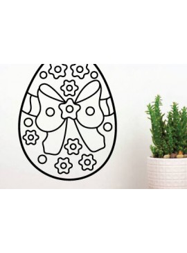 Intra απο ξύλο plywood 3mm-4mm πάχος -  κοπής με λέιζερ πασχαλινό αυγό Δίασταση 40x50 cm INTRAFABR-65455350