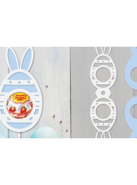 Σετ των 2 Intra απο ξύλο plywood 3mm-4mm πάχος - Πασχαλινή θήκη για γλειφιτζούρι  Δίασταση 15x15 cm INTRAFABR-92104135