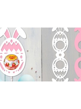 Σετ των 2 Intra απο ξύλο plywood 3mm-4mm πάχος - Πασχαλινή θήκη για γλειφιτζούρι  Δίασταση 15x15 cm INTRAFABR-92104195