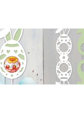 Σετ των 2 Intra απο ξύλο plywood 3mm-4mm πάχος - Πασχαλινή θήκη για γλειφιτζούρι  Δίασταση 15x15 cm INTRAFABR-92104302