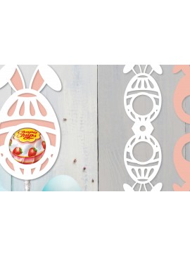 Σετ των 2 Intra απο ξύλο plywood 3mm-4mm πάχος - Πασχαλινή θήκη για γλειφιτζούρι  Δίασταση 15x15 cm INTRAFABR-92104374