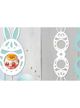 Σετ των 2 Intra απο ξύλο plywood 3mm-4mm πάχος - Πασχαλινή θήκη για γλειφιτζούρι  Δίασταση 15x15 cm INTRAFABR-92104428