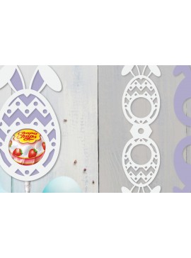 Σετ των 2 Intra απο ξύλο plywood 3mm-4mm πάχος - Πασχαλινή θήκη για γλειφιτζούρι  Δίασταση 15x15 cm INTRAFABR-92104464