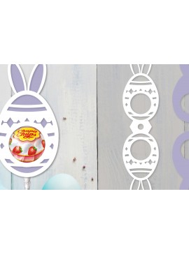 Σετ των 2 Intra απο ξύλο plywood 3mm-4mm πάχος - Πασχαλινή θήκη για γλειφιτζούρι  Δίασταση 15x15 cm INTRAFABR-92026144