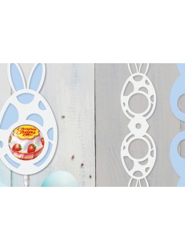 Σετ των 2 Intra απο ξύλο plywood 3mm-4mm πάχος - Πασχαλινή θήκη για γλειφιτζούρι  Δίασταση 15x15 cm INTRAFABR-92025887