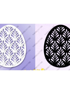 Σετ των 3 Intra απο ξύλο plywood 3mm-4mm πάχος - Πασχαλινό αυγό Κόψιμο χαρτιού ,  αυγών Δίασταση 6x6 cm INTRAFABR-115499050