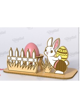 Σετ των 2 Intra απο ξύλο plywood 3mm-4mm πάχος - Πασχαλινό Αυγό Βάση LaserCut. 3D Αυγοθήκη Δίασταση 15x15 cm INTRAFABR-118209178