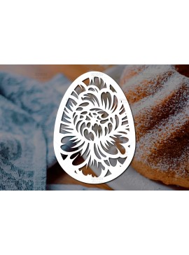 Σετ των 2 Intra απο ξύλο plywood 3mm-4mm πάχος - Πασχαλινό αυγό  I Σχέδιο  κοπής χαρτιού Δίασταση 15x15 cm INTRAFABR-115493990