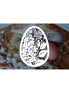 Σετ των 2 Intra απο ξύλο plywood 3mm-4mm πάχος - Πασχαλινό αυγό  I Σχέδιο  κοπής χαρτιού Δίασταση 15x15 cm INTRAFABR-115493994