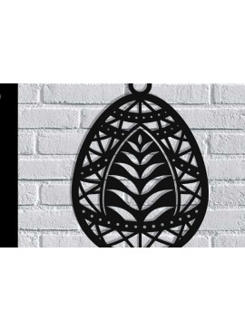 Intra απο ξύλο plywood 3mm-4mm πάχος - Πασχαλινό αυγό διακόσμηση τοίχου  με λέιζερ Δίασταση 40x50 cm INTRAFABR-116486168