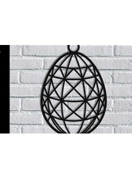 Intra απο ξύλο plywood 3mm-4mm πάχος - Πασχαλινό αυγό διακόσμηση τοίχου  με λέιζερ Δίασταση 40x50 cm INTRAFABR-116486717