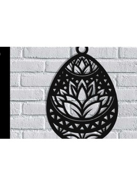 Intra απο ξύλο plywood 3mm-4mm πάχος - Πασχαλινό αυγό διακόσμηση τοίχου  με λέιζερ Δίασταση 40x50 cm INTRAFABR-116485373
