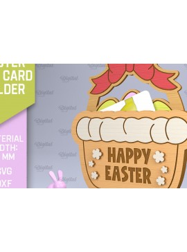 Σετ των 2 Intra απο ξύλο plywood 3mm-4mm πάχος - Θήκη Πασχαλινής Δωροθήκης Laser Cut Δίασταση 15x15 cm INTRAFABR-90350029