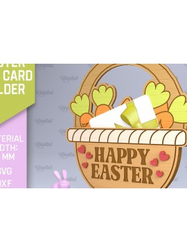 Σετ των 2 Intra απο ξύλο plywood 3mm-4mm πάχος - Θήκη Πασχαλινής Δωροθήκης Laser Cut Δίασταση 15x15 cm INTRAFABR-90350213