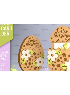 Σετ των 2 Intra απο ξύλο plywood 3mm-4mm πάχος - Θήκη Πασχαλινής Δωροθήκης Laser Cut Δίασταση 15x15 cm INTRAFABR-90350419