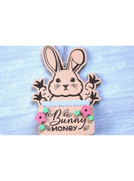 Σετ των 2 Intra απο ξύλο plywood 3mm-4mm πάχος - Θήκη Πασχαλινής Δωροκάρτας Laser Cut | CNC Δίασταση 15x15 cm INTRAFABR-88358303