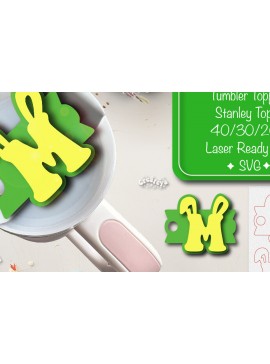 Σετ των 2 Intra απο ξύλο plywood 3mm-4mm πάχος - Πάσχα Glowforge Stanley Topper  Δίασταση 15x15 cm INTRAFABR-92832251