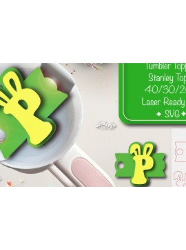 Σετ των 2 Intra απο ξύλο plywood 3mm-4mm πάχος - Πάσχα Glowforge Stanley Topper  Δίασταση 15x15 cm INTRAFABR-92832426