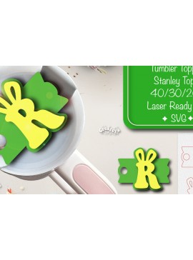 Σετ των 2 Intra απο ξύλο plywood 3mm-4mm πάχος - Πάσχα Glowforge Stanley Topper  Δίασταση 15x15 cm INTRAFABR-92833553