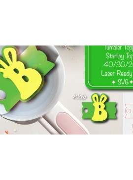 Σετ των 2 Intra απο ξύλο plywood 3mm-4mm πάχος - Πάσχα Glowforge Stanley Topper  Δίασταση 15x15 cm INTRAFABR-92831151