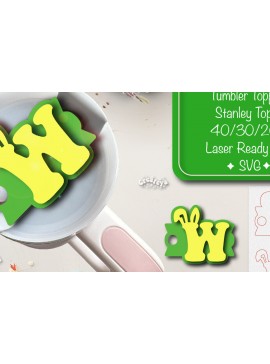 Σετ των 2 Intra απο ξύλο plywood 3mm-4mm πάχος - Πάσχα Glowforge Stanley Topper  Δίασταση 15x15 cm INTRAFABR-92833914