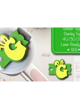 Σετ των 2 Intra απο ξύλο plywood 3mm-4mm πάχος - Πάσχα Glowforge Stanley Topper  Δίασταση 15x15 cm INTRAFABR-92831565