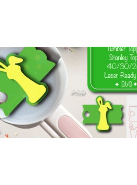 Σετ των 2 Intra απο ξύλο plywood 3mm-4mm πάχος - Πάσχα Glowforge Stanley Topper  Δίασταση 15x15 cm INTRAFABR-92831633