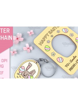 Σετ των 3 Intra απο ξύλο plywood 3mm-4mm πάχος - Πασχαλινό μπρελόκ. Πασχαλινό μπρελόκ με λέιζερ Δίασταση 4x4 cm INTRAFABR-88125607