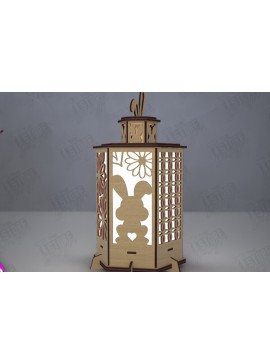 Σετ των 2 Intra απο ξύλο plywood 3mm-4mm πάχος - Πασχαλινό Φανάρι | 3D Φανάρι |Λαμπτήρας Σκιών Δίασταση 15x15 cm INTRAFABR-116215525