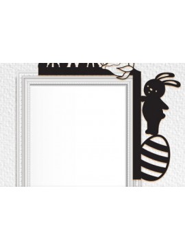 Σετ των 3 Intra απο ξύλο plywood 3mm-4mm πάχος - Πασχαλινό Laser Cut Door Corner . Δίασταση 15x15 cm INTRAFABR-66078326