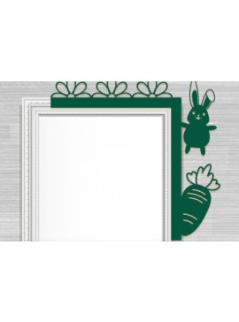 Σετ των 2 Intra απο ξύλο plywood 3mm-4mm πάχος - Πασχαλινό Laser Cut Door Corner . Δίασταση 15x15 cm INTRAFABR-66078350