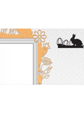 Σετ των 2 Intra απο ξύλο plywood 3mm-4mm πάχος - Πασχαλινό Laser Cut Door Corner . Δίασταση 15x15 cm INTRAFABR-66078298