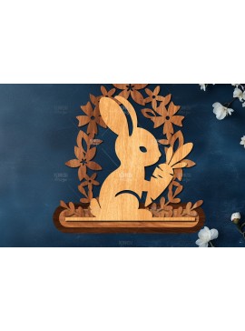 Σετ των 3 Intra απο ξύλο plywood 3mm-4mm πάχος - Πασχαλινή βάση κοπής με λέιζερ  Δίασταση 15x15 cm INTRAFABR-117472967