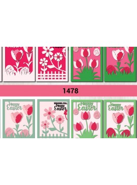 Σετ των 3 Intra απο ξύλο plywood 3mm-4mm πάχος - Πασχαλινή Δωροκάρτα  Πακέτο 1478 Δίασταση 15x15 cm INTRAFABR-116646979