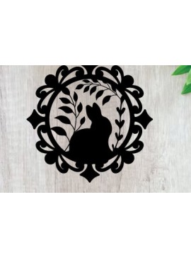 Intra απο ξύλο plywood 3mm-4mm πάχος - Πασχαλινή Μεταλλική Τέχνη Τοίχου  Κοπής με Λέιζερ Δίασταση 40x50 cm INTRAFABR-91918857