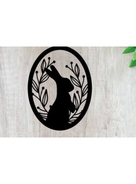 Intra απο ξύλο plywood 3mm-4mm πάχος - Πασχαλινή Μεταλλική Τέχνη Τοίχου  Κοπής με Λέιζερ Δίασταση 40x50 cm INTRAFABR-91917978