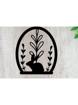 Intra απο ξύλο plywood 3mm-4mm πάχος - Πασχαλινή Μεταλλική Τέχνη Τοίχου  Κοπής με Λέιζερ Δίασταση 40x50 cm INTRAFABR-91918290