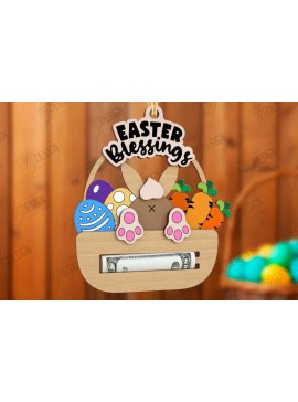 Σετ των 2 Intra απο ξύλο plywood 3mm-4mm πάχος - Πασχαλινός Χρηματοφύλακας | Ευχετήριες κάρτες Δίασταση 15x15 cm INTRAFABR-115496439