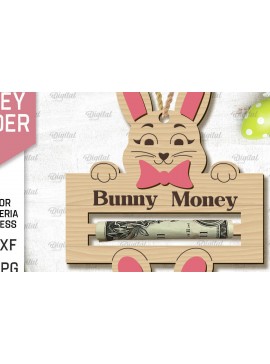 Σετ των 2 Intra απο ξύλο plywood 3mm-4mm πάχος - Πασχαλινή θήκη χρημάτων με λέιζερ Δίασταση 15x15 cm INTRAFABR-90802012