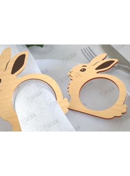 Σετ των 3 Intra απο ξύλο plywood 3mm-4mm πάχος - Πασχαλινά δαχτυλίδια χαρτοπετσέτας | Εορταστικό δείπνο Δίασταση 15x15 cm INTRAFABR-115437626