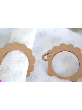 Σετ των 2 Intra απο ξύλο plywood 3mm-4mm πάχος - Πασχαλινά δαχτυλίδια χαρτοπετσέτας | Εορταστικό δείπνο Δίασταση 15x15 cm INTRAFABR-115369625