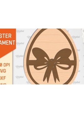 Σετ των 3 Intra απο ξύλο plywood 3mm-4mm πάχος - Πασχαλινό στολίδι Laser cut. Λαγουδάκι του Πάσχα Δίασταση 6x6 cm INTRAFABR-89689217