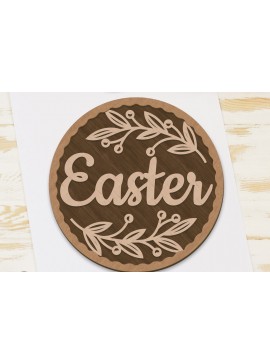 Σετ των 3 Intra απο ξύλο plywood 3mm-4mm πάχος - Πασχαλινό πάνελ Διακοσμητικό  κοπής με λέιζερ Δίασταση 5x5 cm INTRAFABR-90463090