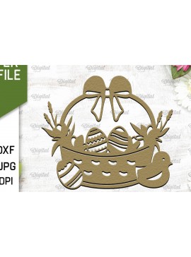 Σετ των 2 Intra απο ξύλο plywood 3mm-4mm πάχος - Πασχαλινό χαρτί κοπής. Πασχαλινή διακόσμηση με λέιζερ Δίασταση 15x15 cm INTRAFABR-89435125