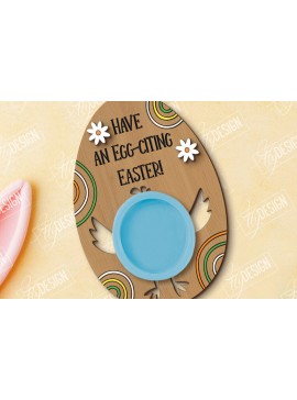 Σετ των 2 Intra απο ξύλο plywood 3mm-4mm πάχος - Δωροκάρτα Πασχαλινής Ζύμης |  CNC Δίασταση 15x15 cm INTRAFABR-117707950