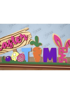 Σετ των 2 Intra απο ξύλο plywood 3mm-4mm πάχος - Πασχαλινό περίπτερο | Πασχαλινό λαγουδάκι | Διακόσμηση σπιτιού Δίασταση 15x15 cm INTRAFABR-117878985