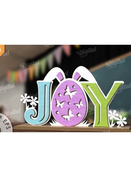 Σετ των 2 Intra απο ξύλο plywood 3mm-4mm πάχος - Πασχαλινό σταντ κοπής με λέιζερ. 3D πασχαλινή διακόσμηση Δίασταση 15x15 cm INTRAFABR-117902026