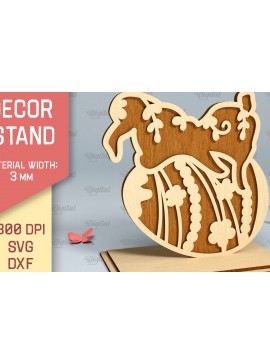 Σετ των 3 Intra απο ξύλο plywood 3mm-4mm πάχος - Πασχαλινό περίπτερο . Πασχαλινή διακόσμηση με λέιζερ Δίασταση 15x15 cm INTRAFABR-90890409